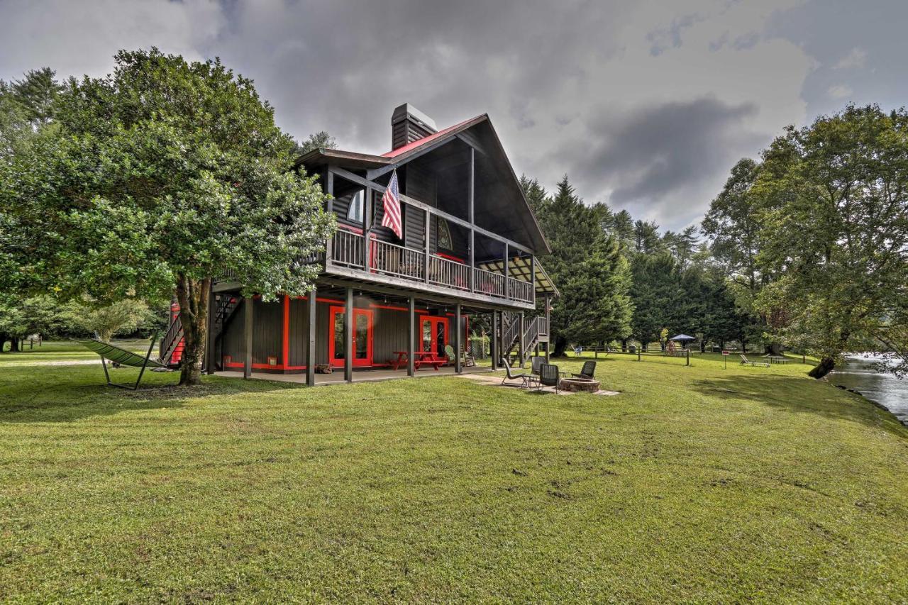 Rivers Edge - Ultimate Riverfront Getaway Hayesville Exteriér fotografie
