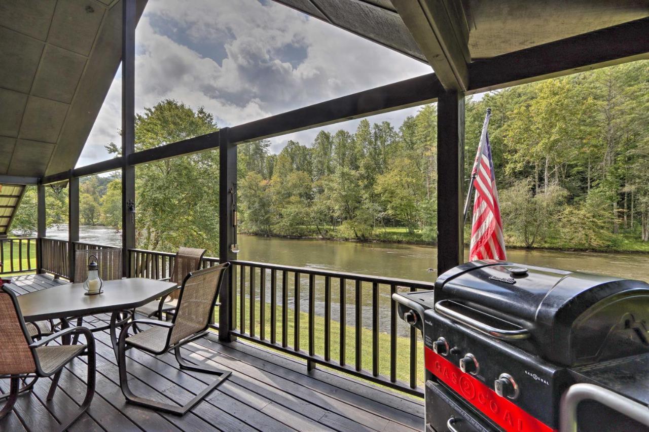 Rivers Edge - Ultimate Riverfront Getaway Hayesville Exteriér fotografie